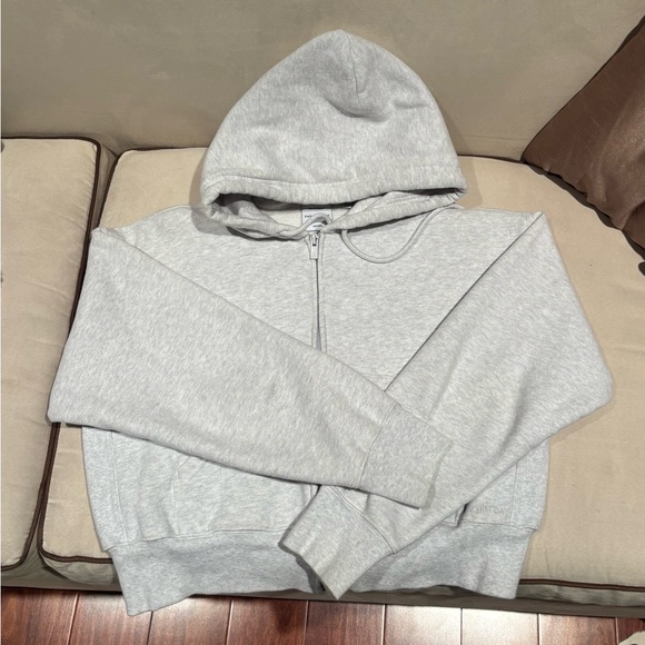 Aritzia TNA Cozy Sweatfleece Boyfriend Boxy Zip Hoodie - Picture 3 of 3